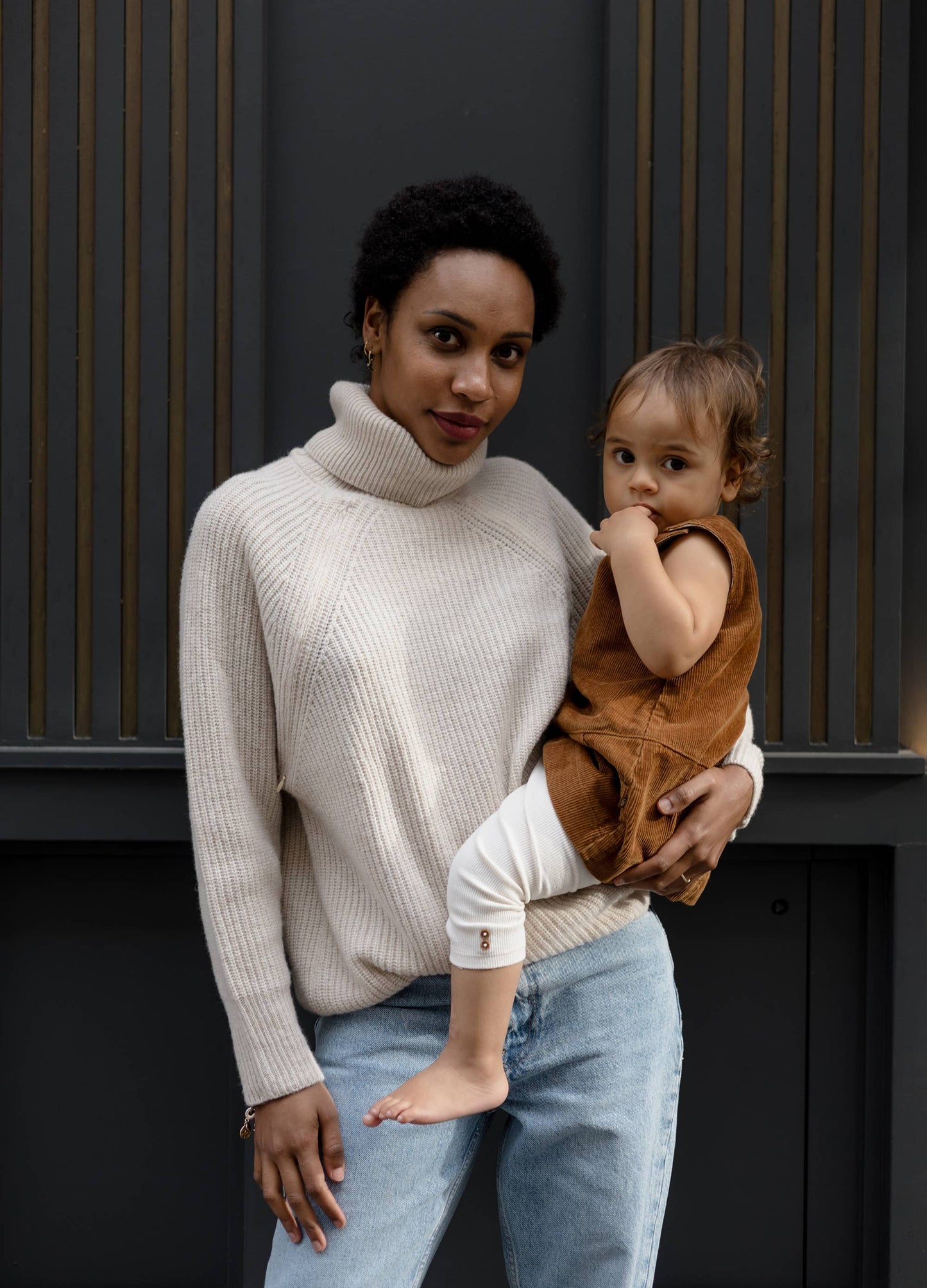 Turtle Neck Nursing-Friendly Sweater